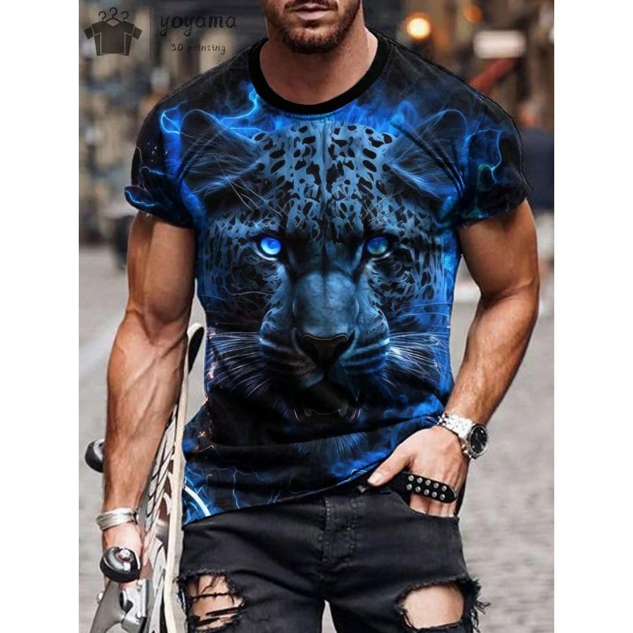 Men's T Shirts Vintage Animal Eagle 3d Printed Casual Short Sleeve Tee Shirt Fashion Outfits Streetwear O Neck Oversized Tops