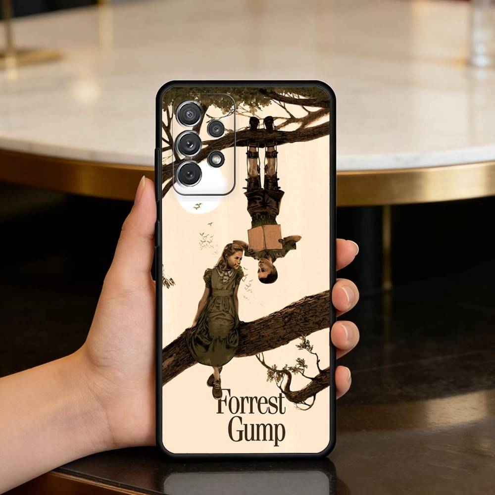 Classic film Forrest G-Gump Phone Case For Samsung Galaxy A73,A72,A71,A70,A53,A52,A51,Soft Silicone Black Cover