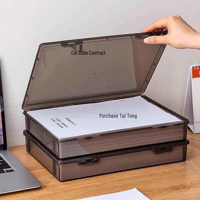 A4 Desktop Document Storage Box for Home and Office