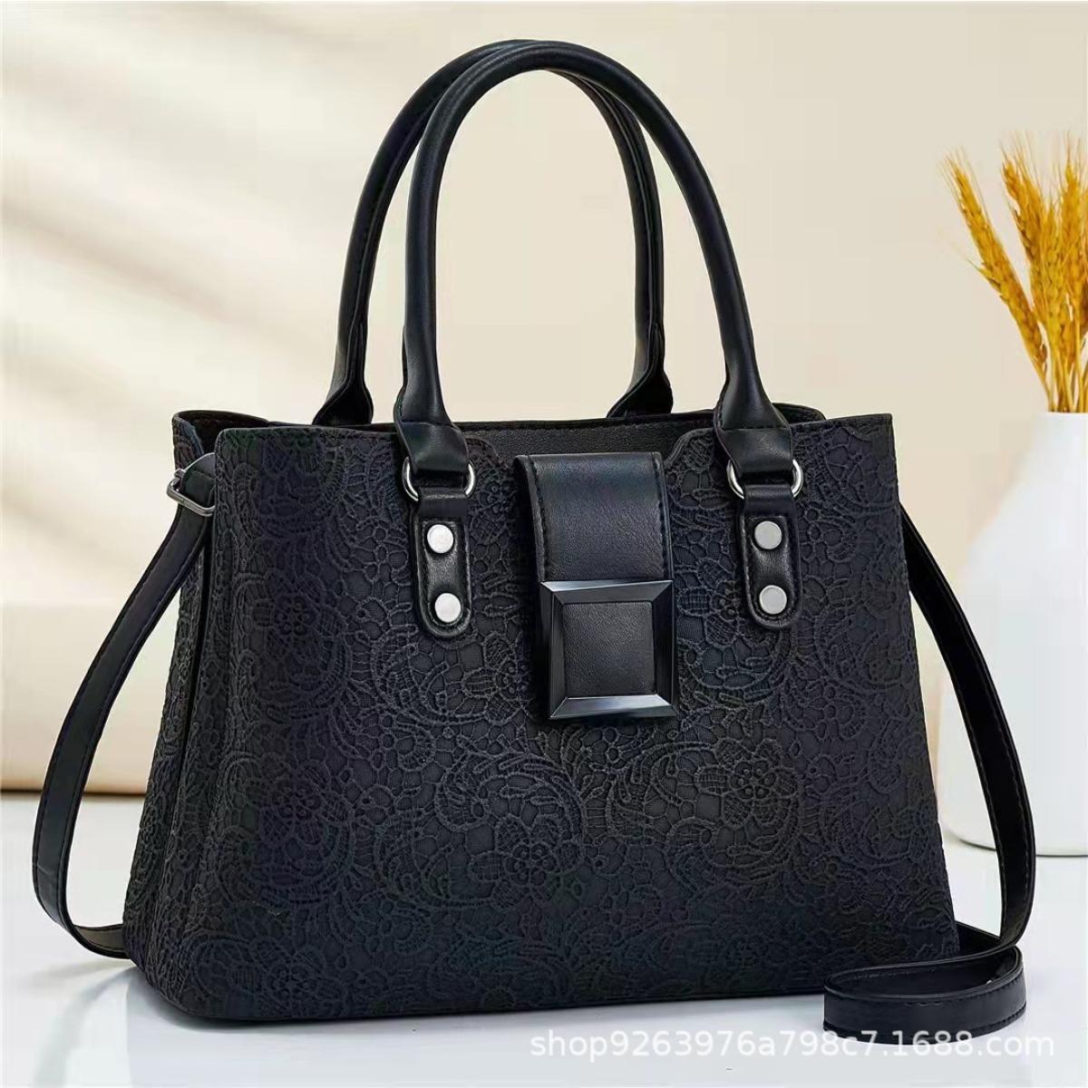 Große Kapazität Big Bag Damentasche Neue Mode Damen Einzel-Schulter Umhängetasche . black