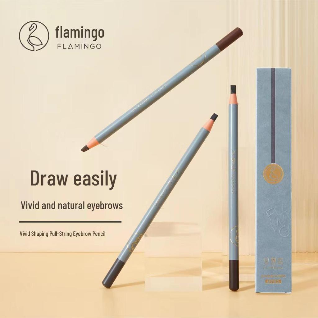 Flamingo Hard Core Sweat-proof Eyebrow Pencil - Natural, No Smudge, Makeup Artist Tool