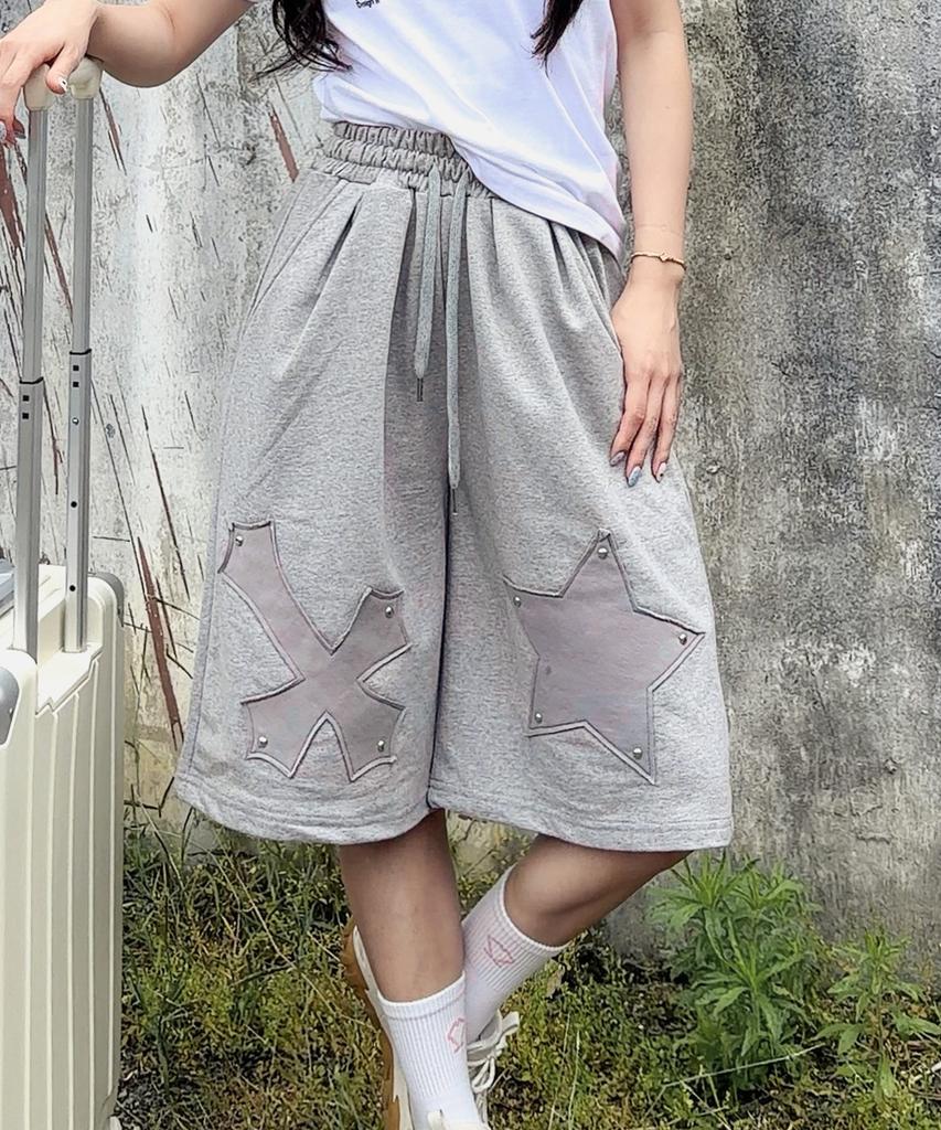 Awoseiawo Cross Star Bermuda Pants Melange