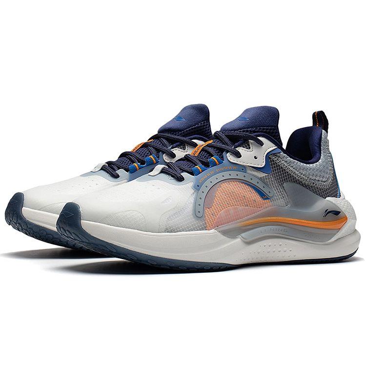 Li Ning Starfire Trend Rebound Low-Top Sport Casual Schoenen Heren Sneakers Wit Paars Blauw AGLS061-4