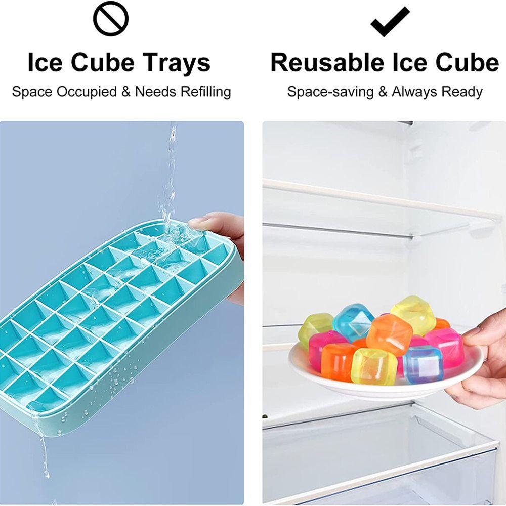Washable Ice Making Molds Reusable Ice Maker Replacement Ice Cubes