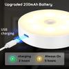 2/4pcs of Magnetic Motion-Sensing Night Lights, USB Charging, Office Lights, Closet Lights, Cabinet Lights, Wine Cabinet Light