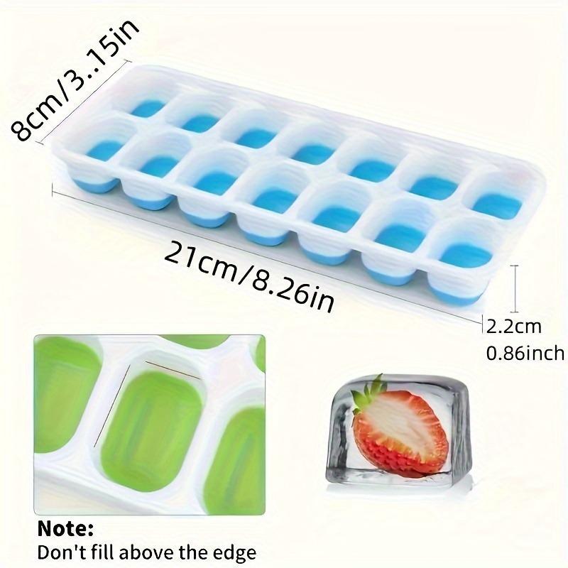 1PC  Ice Cube Mold, Silicone Ice Cube Tray, Multifunctional Household Chocolate Mold with Detachable Cover