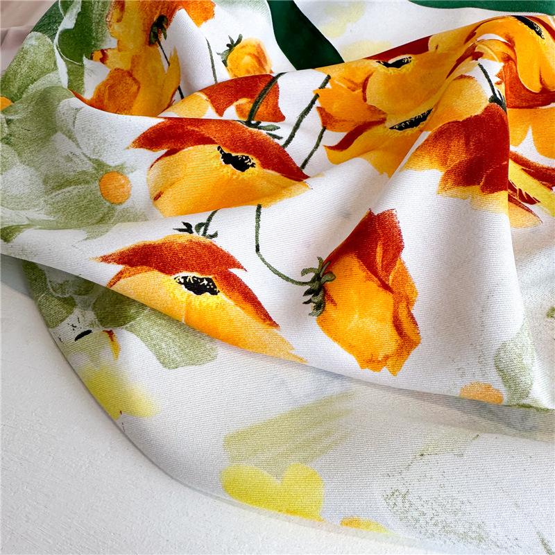 90cm Travel Sunscreen Versatile Large Square Scarf Shawl Headscarf Neck Protection Scarf Decoration For All Seasons