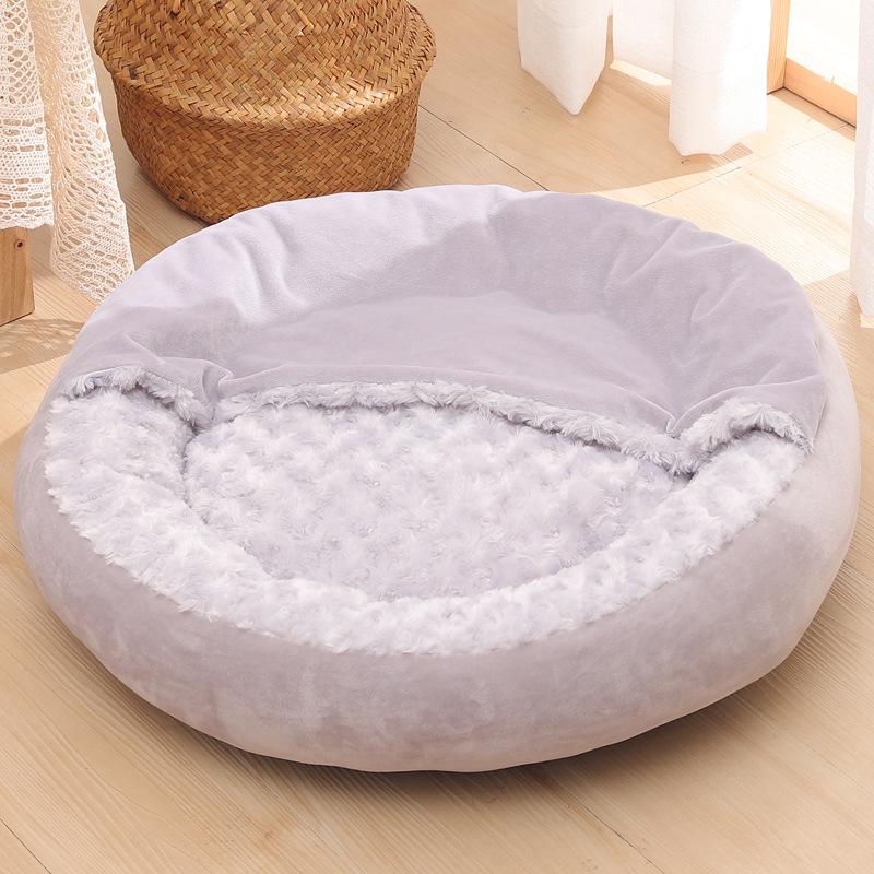 All-Season Semi-Enclosed Cat and Dog Nest with Cushion
