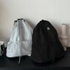 Large capacity nylon sports and leisure backpack 2025 new versatile drawstring schoolbag Korean niche shoulder bag tide