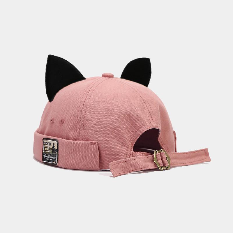 Cat Ears Baseball Cap With Adjustable Strap For Summer Casual Wear