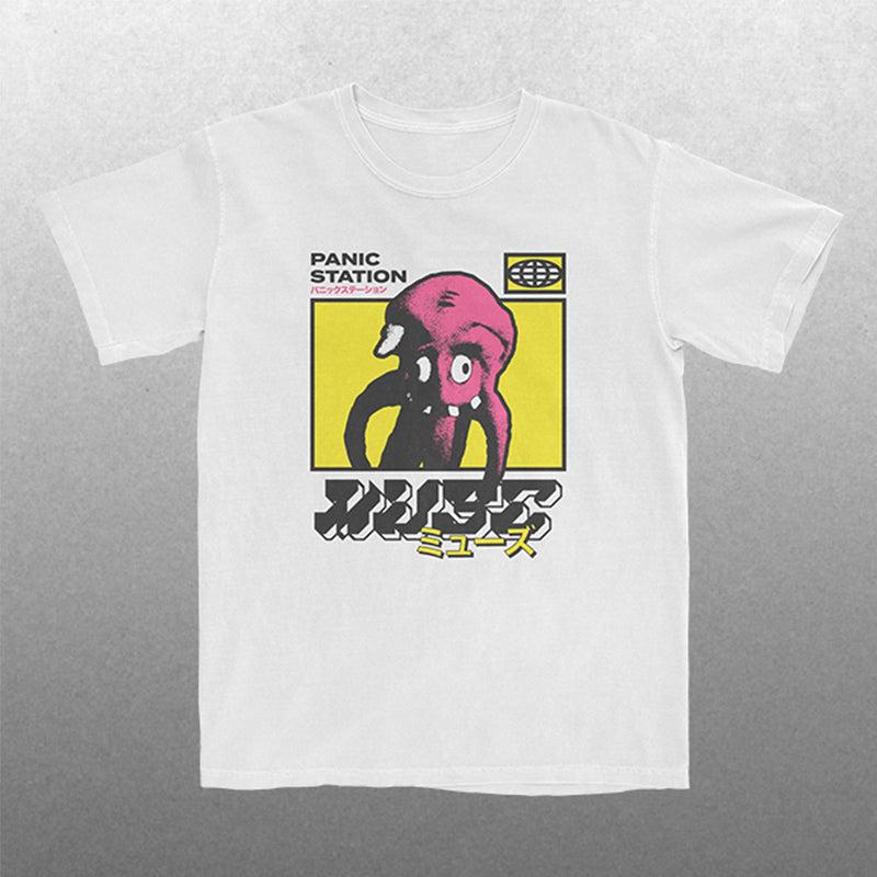 Showbiz Album Art Muse Band TShirt Cotton Graphic Tee Unisex Unisex Summer Streetwear