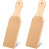2Pcs Wooden Gnocchi Board Butter Paddles Spaghetti Macaroni Pasta Board Practical Gnocchi Maker Homemade Pasta Tool for Kitchen
