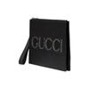 Gucci Floral Logo Mixed Classic Leather And Canvas Trim Clutch Men clutch Black 768374-AACXC-1050