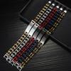 Motorrad Kettenarmband für Mann Schwarz Rot Edelstahl Fahrrad Schmuck 9,05 Zoll Rock and Roll Herrenarmbänder Großhandel