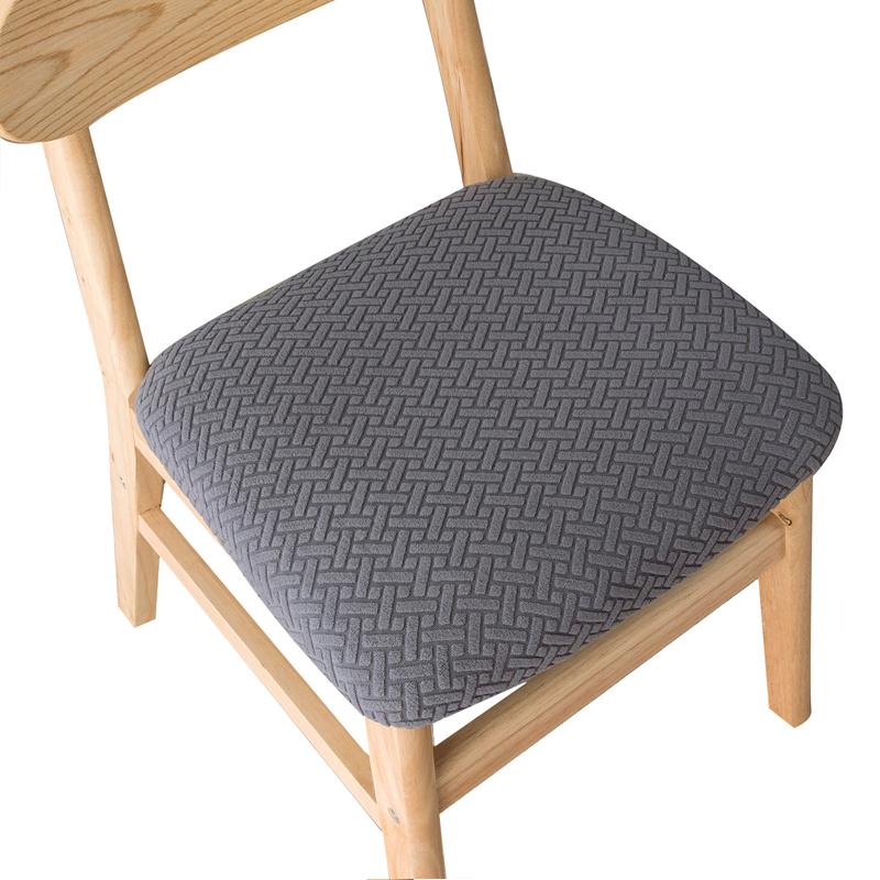 Jacquard Stuhlbezug Esszimmerstuhl Sitzbezug Abnehmbar Waschbar Elastisch Esszimmerstuhl Kissenbezug Überzug