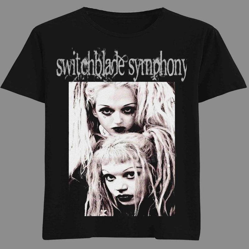 SOLDES VTG T-shirt Switchblade Symphony Noir Toutes Tailles S à 5XL