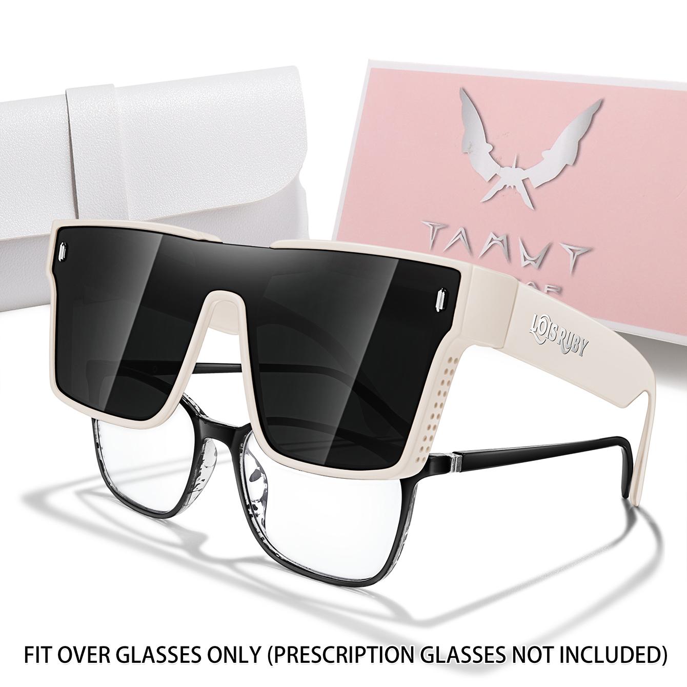 

Men s Oversized Frame Square Shape Fit over Myopic Sunglasses Lens Eyeglasses for Prescription Lens Wear Driving Fishing Bicycle Goggles