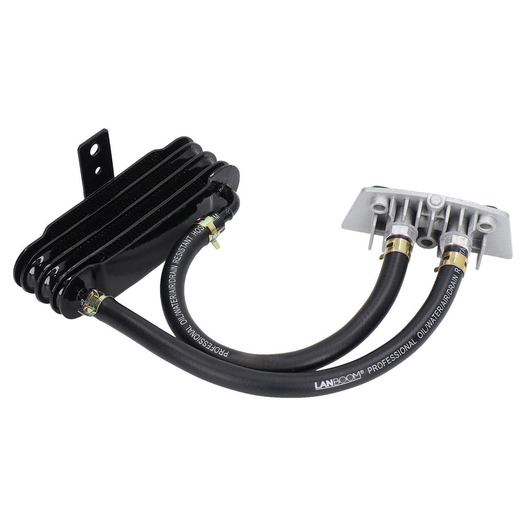 Motorcycle Oil Cooler Metal Engine Transmission Cooler Quickly Cooling for 50‑150cc Curved Beam Motorcycle