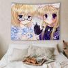 Retro 2000s Bishoujo Anime Girls Tapestry Y2k Magical Girl Wall Hanging Pastel Room Decor