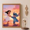 Diamond Painting Kit Unframed Lilo & Stitch Classic Style Home Decor Craft, Perfect Gift Idea