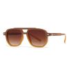 European and American Cross-Border Trendyy Street Photography Retro Literary Sunglasses Modern Charm Ins Pilot Sunglasses