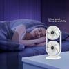 USB rechargeable double-head fan Portable fan with separate control of two-way air supply