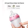 Kemei Siliconen Brede Hals Anti-Kramp Babyfles met Rietje, Borstvoeding Imitatie, Valbestendig Speen Artifact