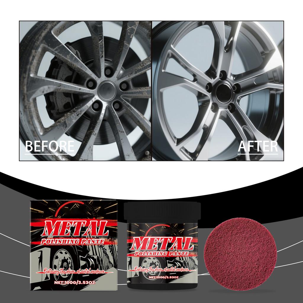 Metal Polishing Paste; Metal Polishing Cream; Brightness Restoration,100g,