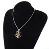 Retro Anchor All-match Compass Rudder Jewelry Pendant Necklace