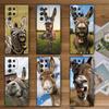 Funny Donkey Animal Soft Phone Case for Samsung Galaxy S26 S25 Edge S24 Ultra S23 Plus S22 S21 FE S20 Black Cover Back Shell
