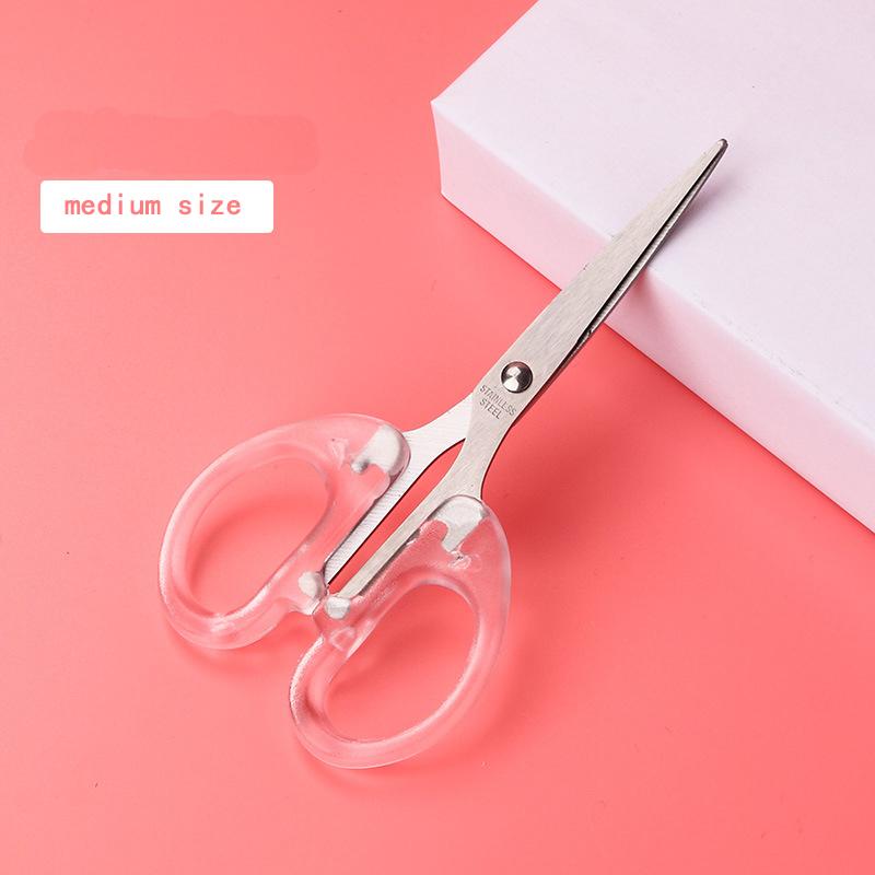 Professional Tailor Crystal Transparent Scissors Stainless Steel Sewing Scissors Embroidery Scissors Tools Office Scissors