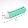 Bview Art Cartoon Soft Silicone Pencil Shaped Pencil Case Novelty Pencil Holder Makeup Bag, School Office Supplies