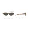 Gentle Monster Metal Accented Oval Sunglasses Unisex sunglasses Brown MOLTA-BRC9