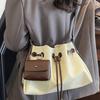 Single-shoulder Bag with A Laid-back Style Lightweight Underarm Bucket Bag Large-capacity Crossbody Bag
