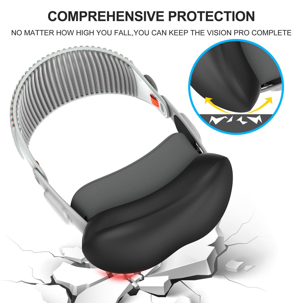 Silikonový ochranný kryt pro VR headset PSVR2 Helma Plný ochranný kryt Omyvatelný Anti-scratch skořepina Pro PS VR2 Příslušenství