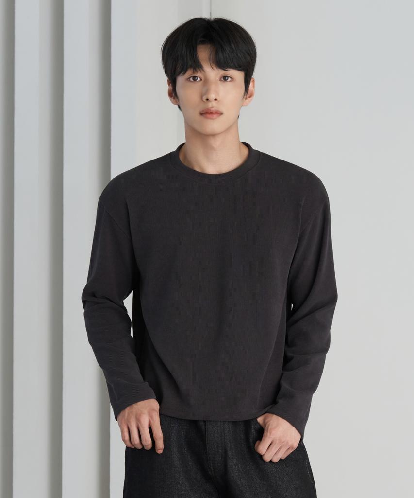 HYOJI 26 Fw Ribbed Round Crop T-Shirt (3 Colors)