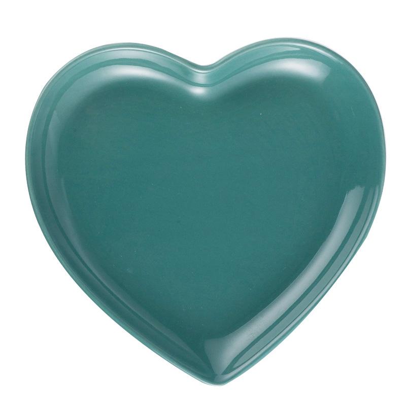 Cartoon Color Heart Ceramic Dinner Plate Breakfast Bread Baking Pan Home Cooking Cutlery Dessert Cake Plate Kitchen Utensils New