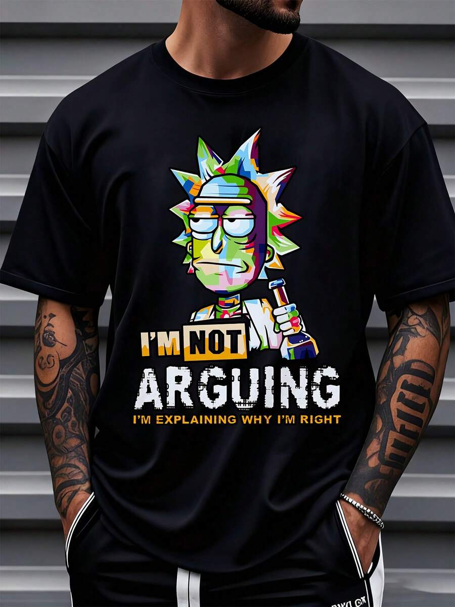 Warner Bros Rick And Morty I m Not Arguing I m Explaining Why I m Right Unisex T-Shirt M