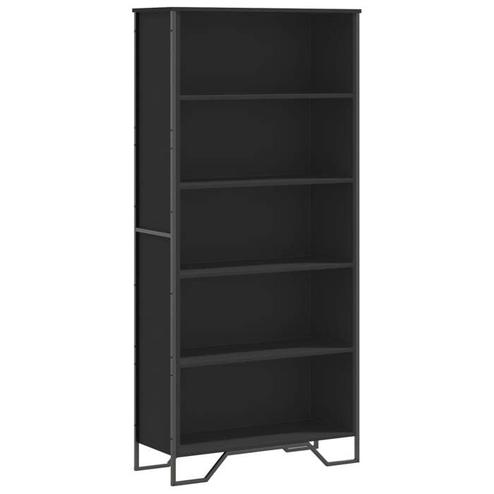VidaXL Bibliothèque noir 80x31x169 cm bois d’ingénierie 3295312