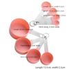 8Pcs/Sets Household Measuring Spoon,Measuring Cup Plastic Spoon Stainless Steel Handle Kitchen Measuring Cup Spoon Baking Tool