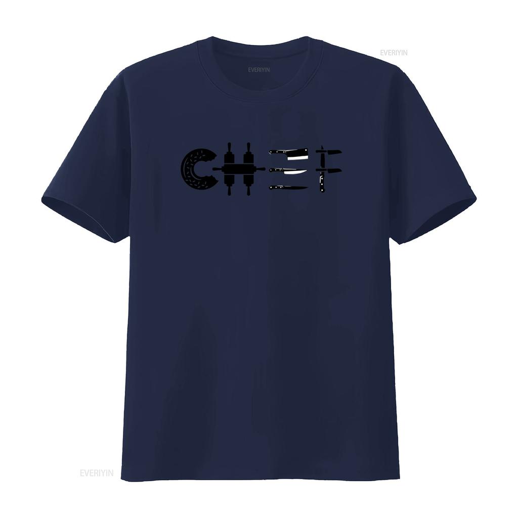 Chef Cooking Knife T Shirt vintage Washed homme graphic Breathable Stylish Slightly Soft Versatile fashion Casual Stretched