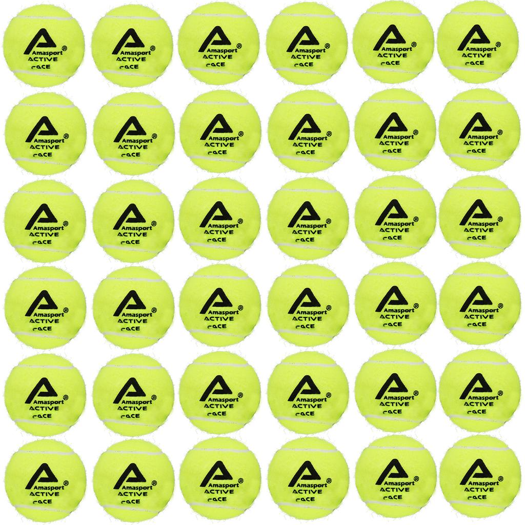 AMASPORT Pressureless Training Tennis Balls 6/12/24/36pcs High Bounce Easy To Control Training Exercise Tennis Ball for Beginner
