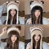 Fashion Cold-proof Faux Fur Beanies Hat Thicken Cold Protection Winter Anti Cold Hat Knitted Bobble Cap Women Accessories