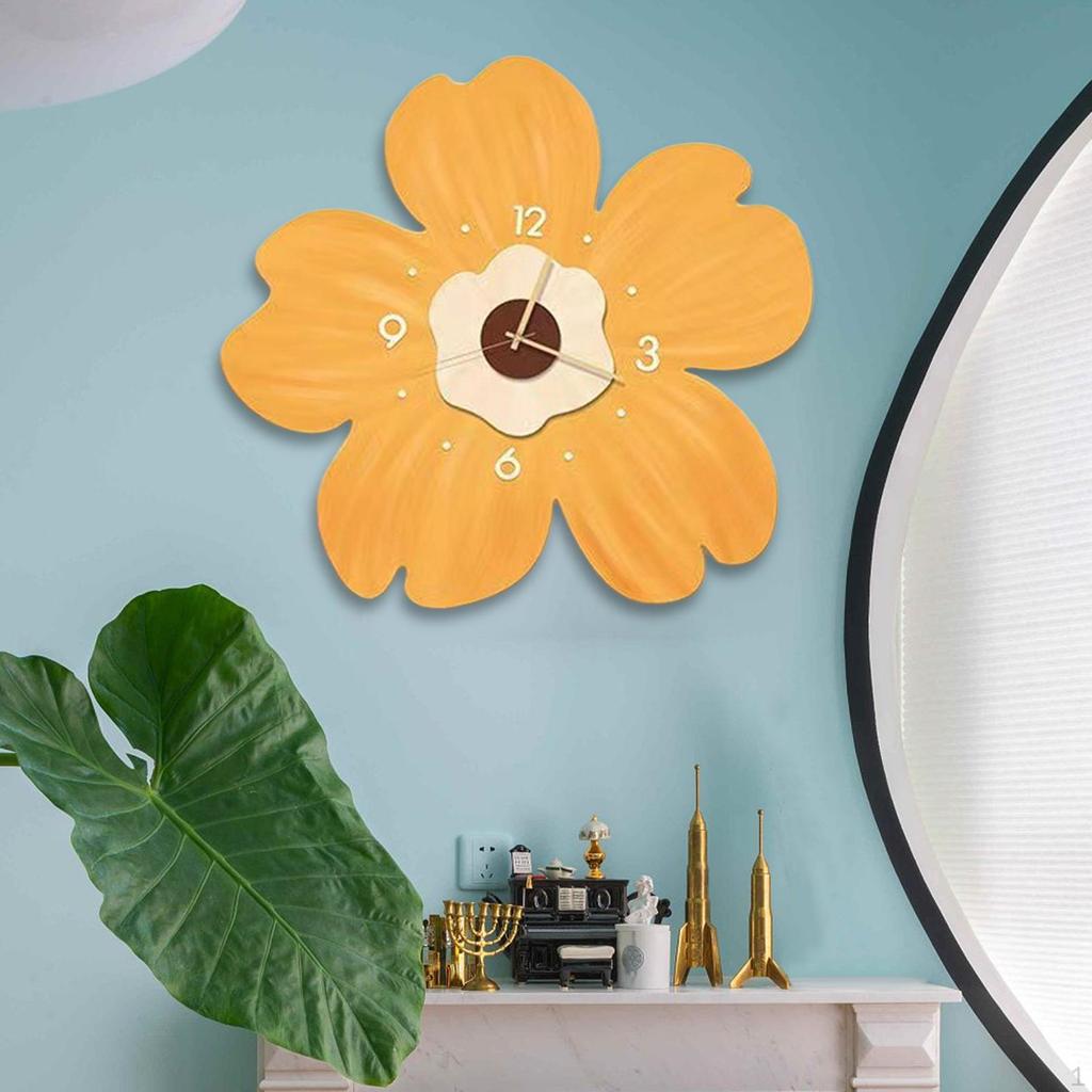 Elegant Floral Wall Clock for Home Decor