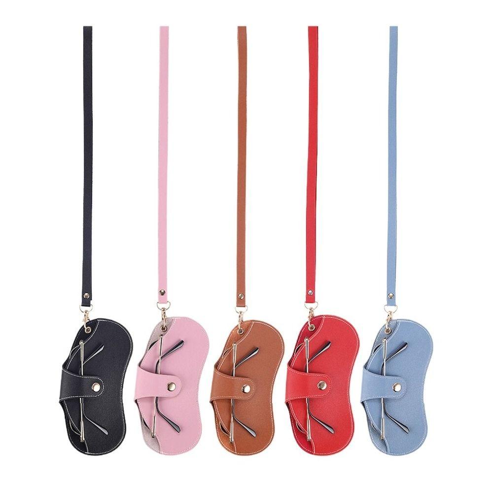 Protezione per Occhiali Custodia per Occhiali da Sole da Appendere al Collo con Fibbia Custodia per Occhiali da Polso in Pelle PU Custodia per Occhiali Custodia per Occhiali da Sole