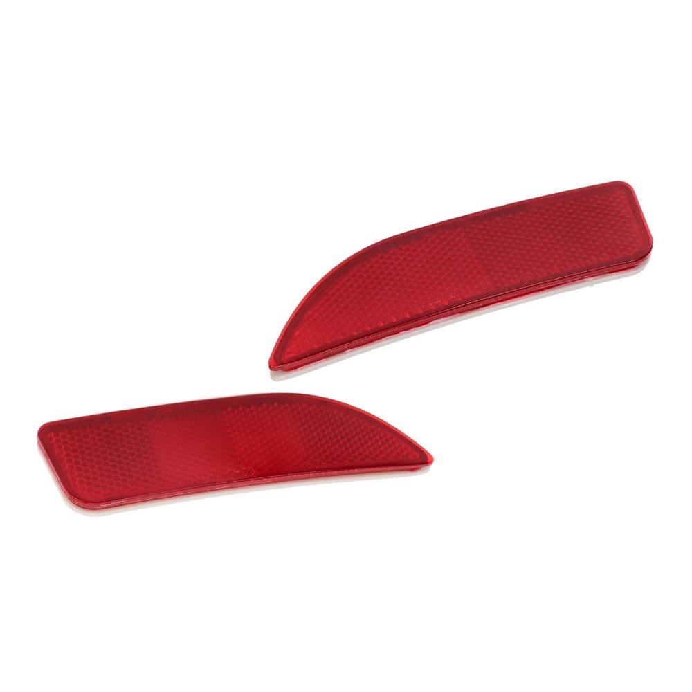 2PCS 8191002130, 8192002030 Rear Reflector Red Reflector Lens for Corolla 2011-2013 For Rear Bumper Bumper Reflector