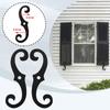 2Pcs Cast Iron Shutter Fasteners Easy Installation Hardware for Exterior Window Protective and Stability