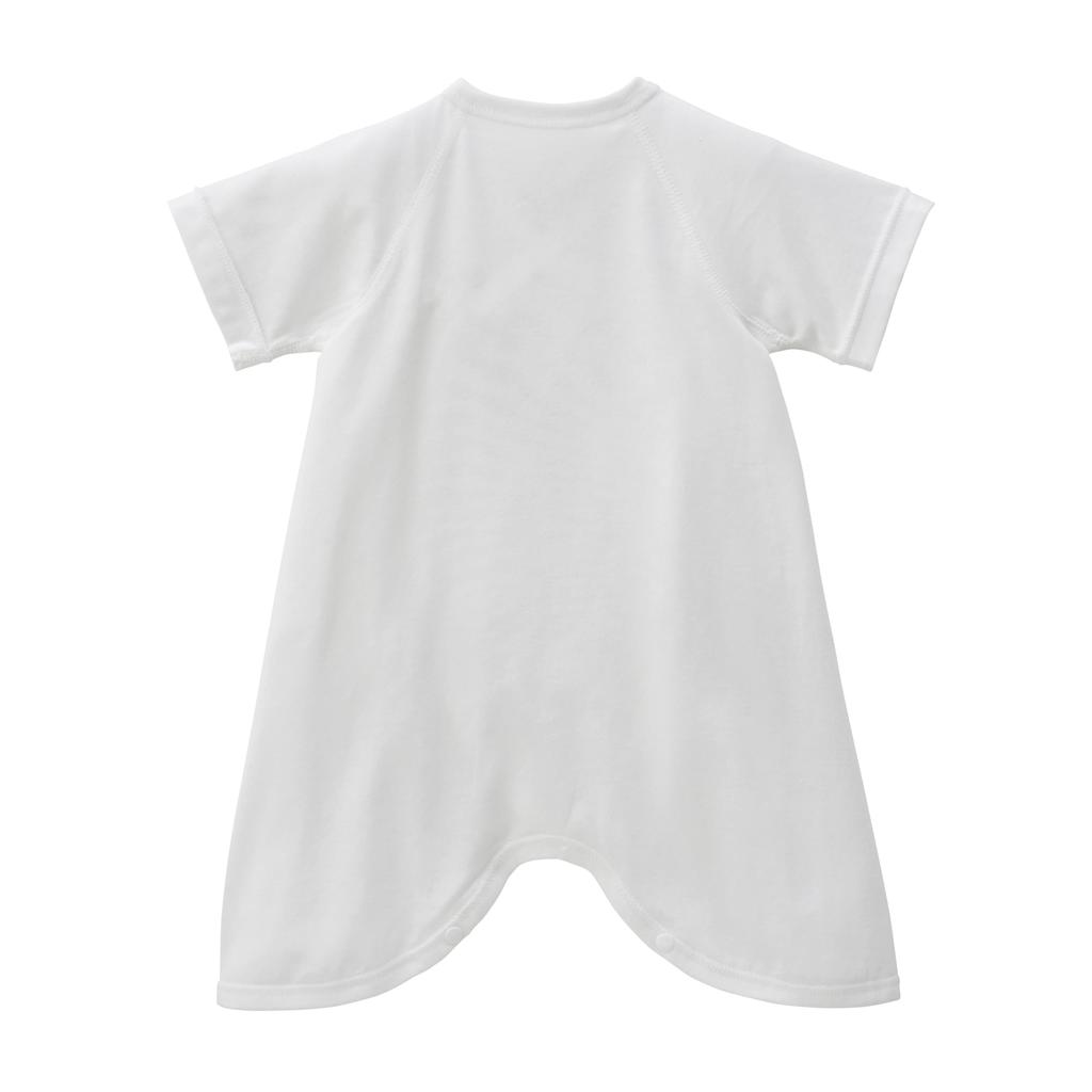 Miki House Combi Baby Solid Made In for Boys and Size White Undershirt, Color, Logo, 100% Cotton, Japan, Girls, Newborn, 40-2331-140, 60-70cm,