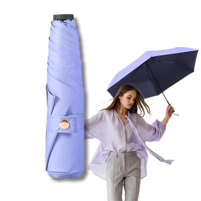 Folding Umbrella for Sun and UV Water and Light Heat Heatstroke Solid Lavender 145g Rain, Lightweight, Protection, Repellent, UPF50+, Compact, Men's