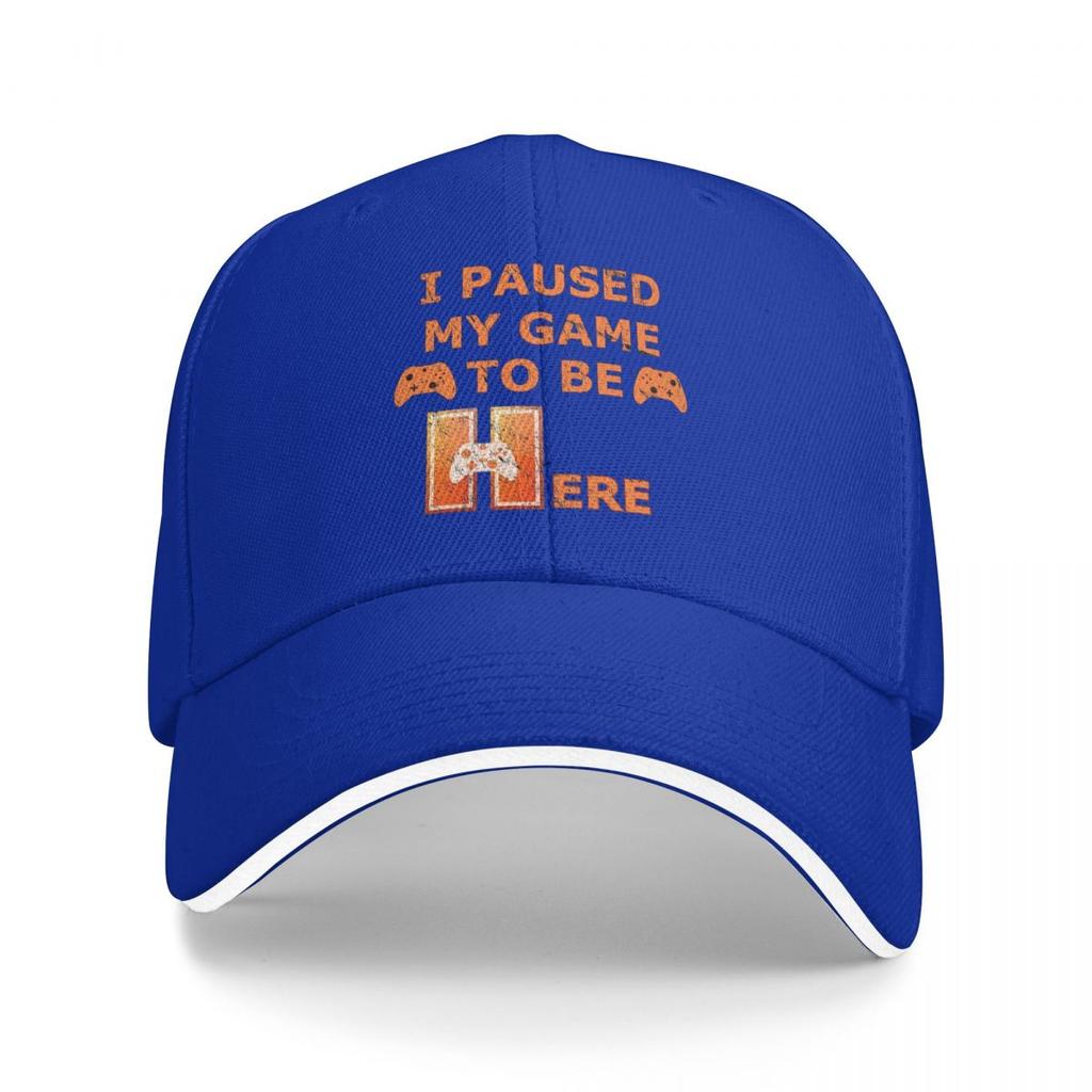 Unisex Baseball Hats I Paused My Game To Be Here Game Controller Streetwear Summer Sports Baseball Caps Cap Casquette Hats